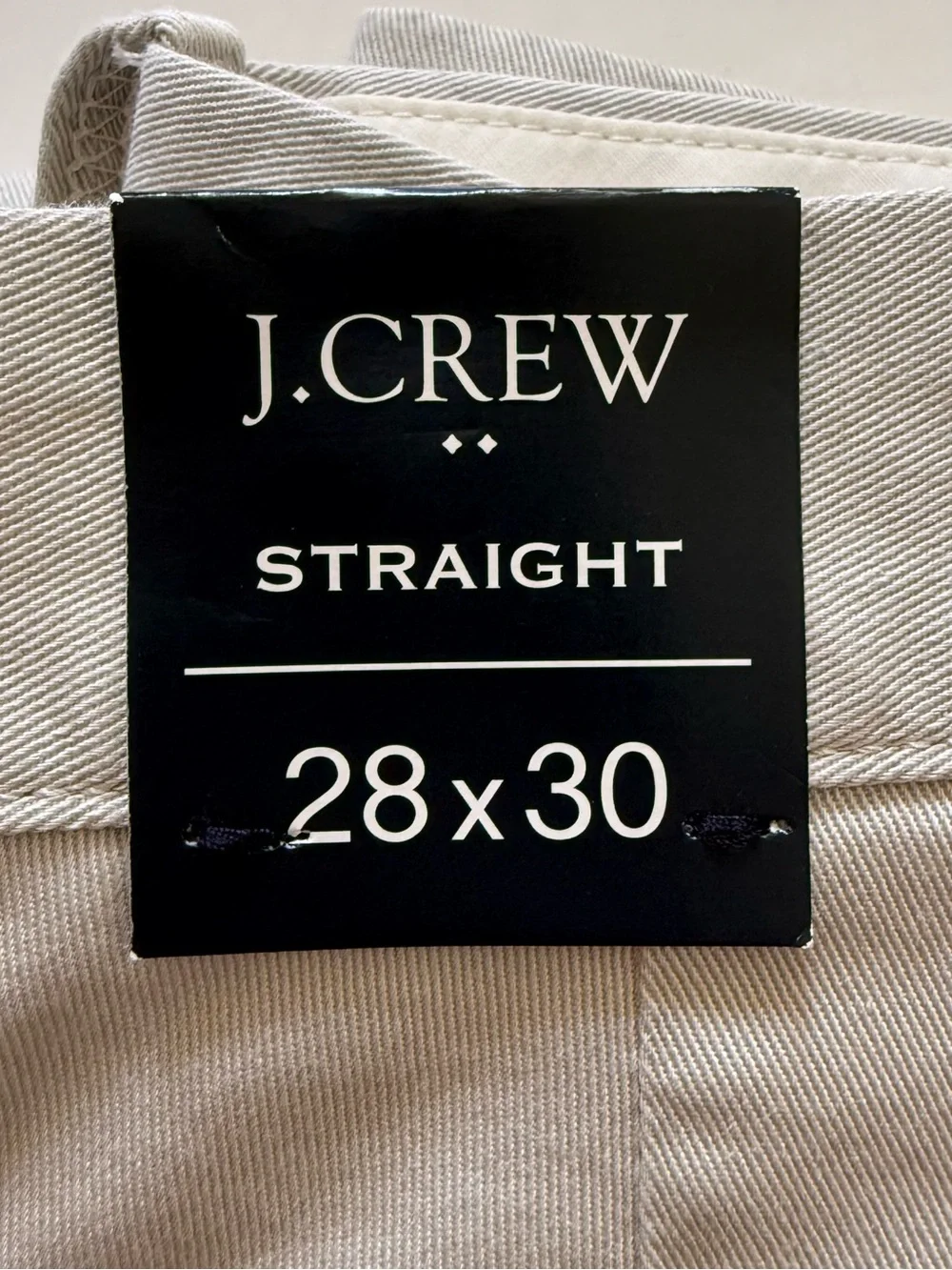 J.Crew Chino Pants Mens 28x30 Gray Flex Straight Fit H3186 NWT